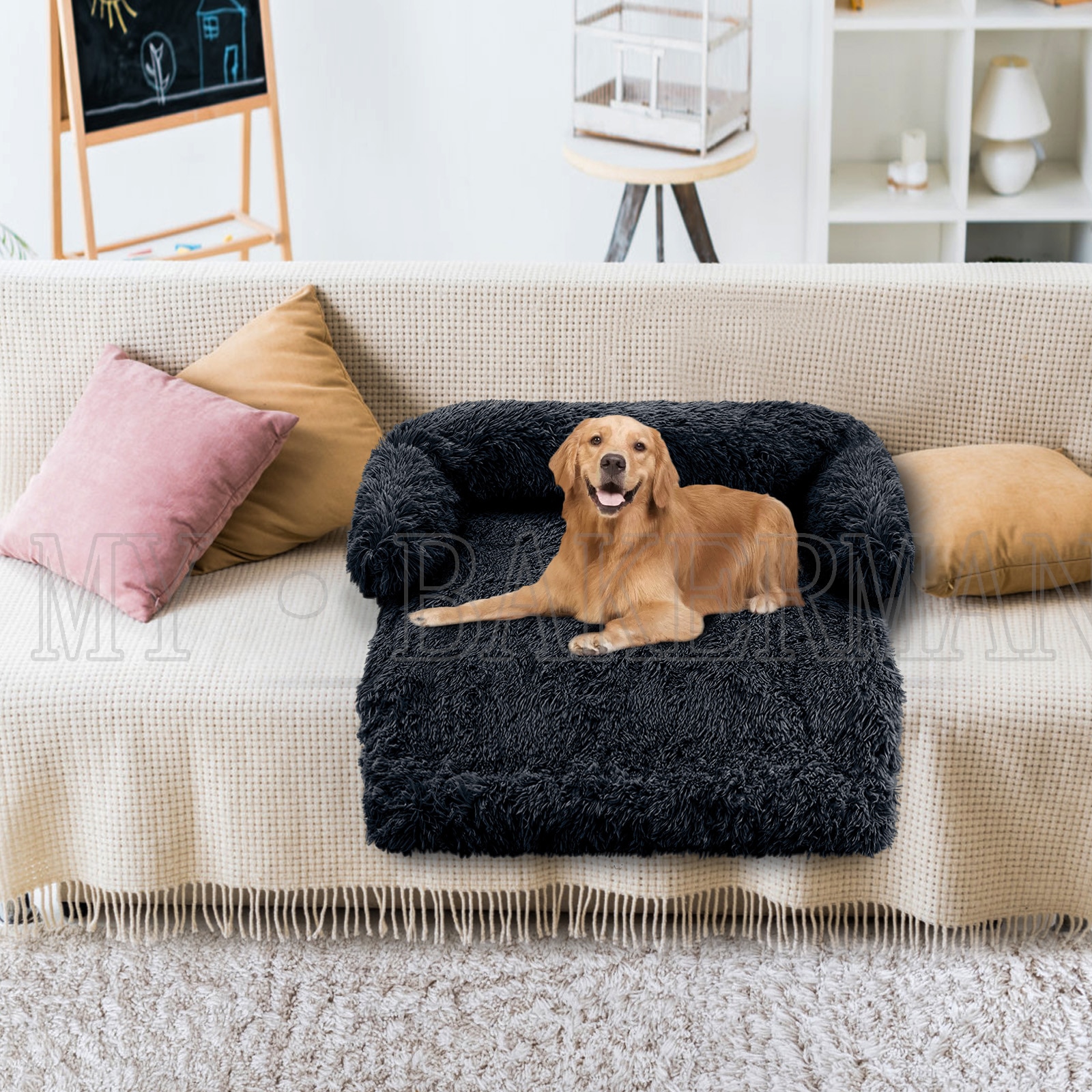 1413925217 1 - Large Plush Dog Sofa Bed Couch Protector - thepamperedpooch-co, pet-beds, dog-beds