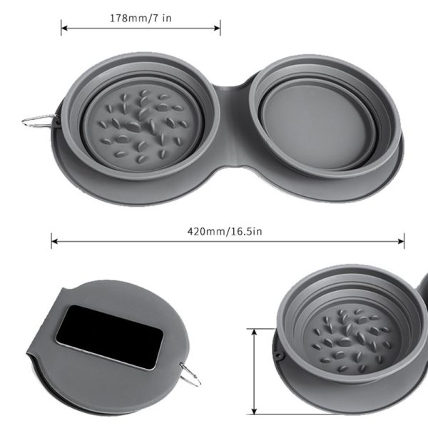 Portable Folding Silicone Pet Bowls