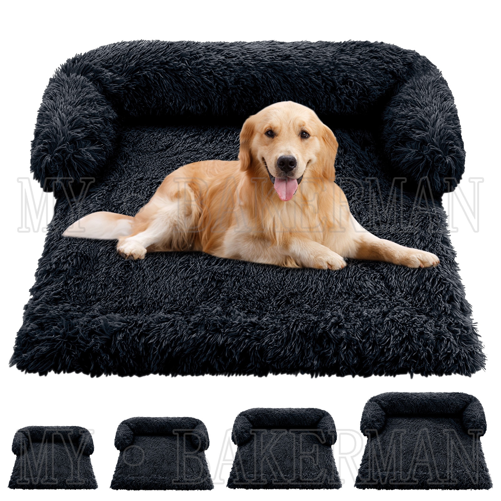 1867154456 1 - Large Plush Dog Sofa Bed Couch Protector - thepamperedpooch-co, pet-beds, dog-beds