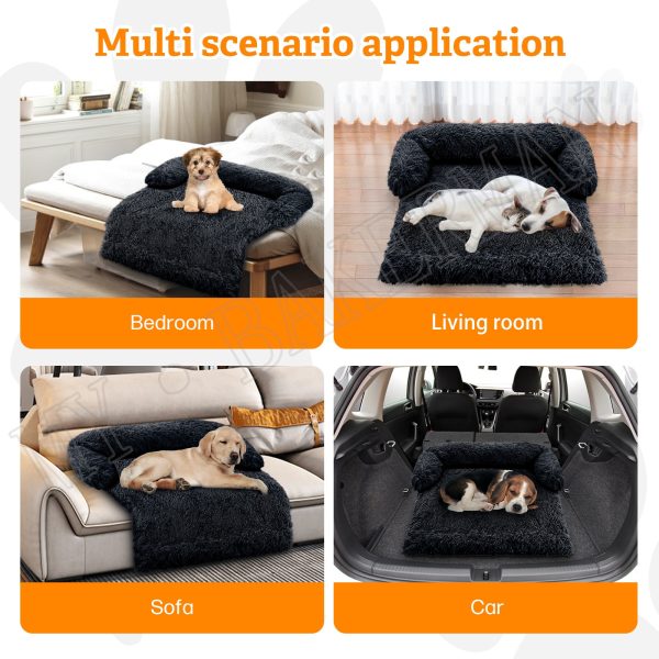 Large Plush Dog Sofa Bed Couch Protector 4
