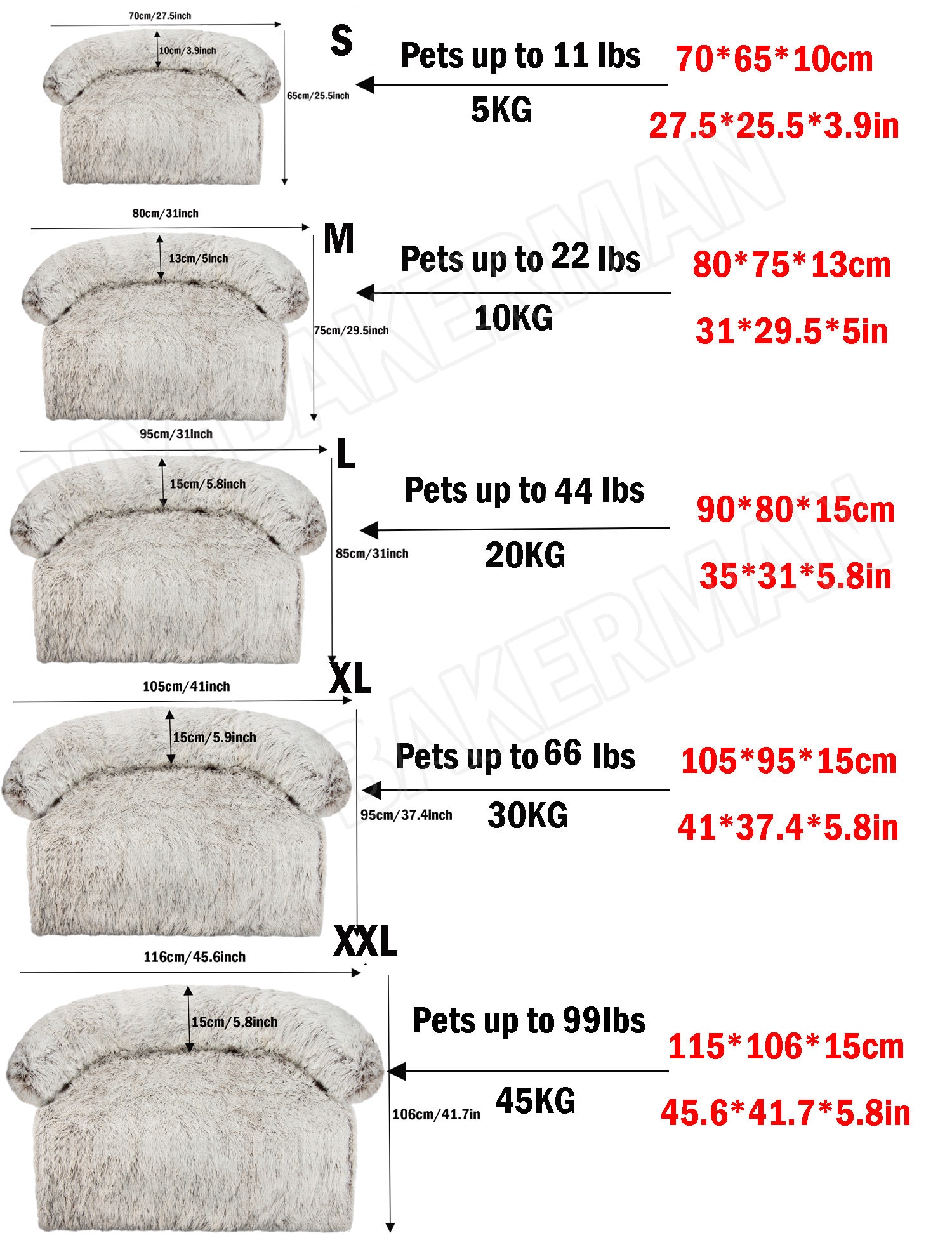 842101745 1 - Large Plush Dog Sofa Bed Couch Protector - thepamperedpooch-co, pet-beds, dog-beds